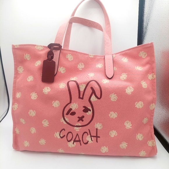 Coach | Bags | Coach Lunar New Year Womens Bunny Graphic Cotton Cavans ...
